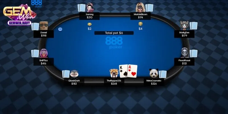 Bet trong game Poker 5 lá tại vòng Pre-flop